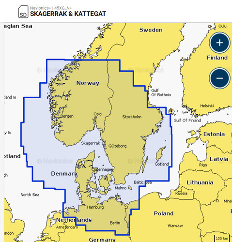 Navionics card skagerrak - skagerrak, &